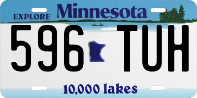 MN license plate 596TUH