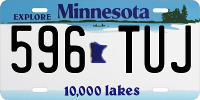 MN license plate 596TUJ
