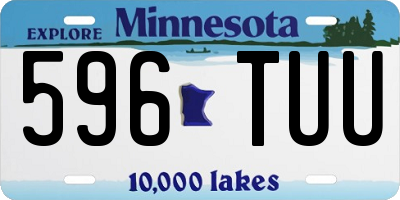 MN license plate 596TUU