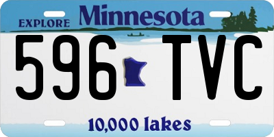MN license plate 596TVC