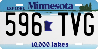 MN license plate 596TVG