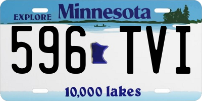 MN license plate 596TVI