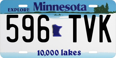 MN license plate 596TVK