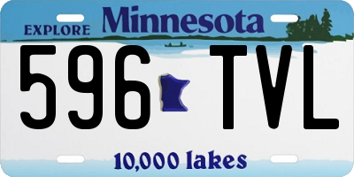 MN license plate 596TVL