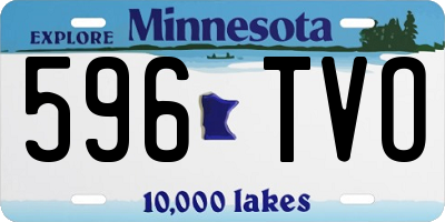MN license plate 596TVO