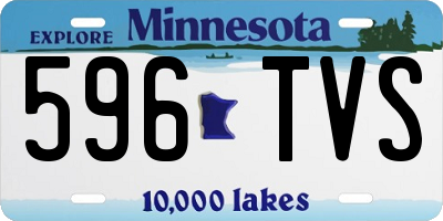 MN license plate 596TVS