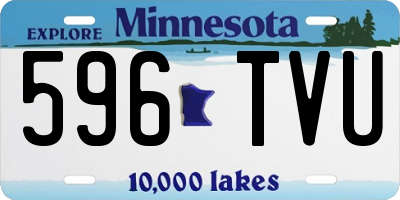 MN license plate 596TVU