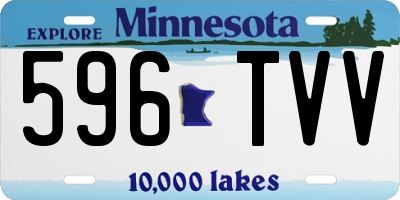 MN license plate 596TVV