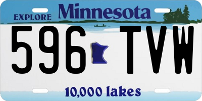 MN license plate 596TVW