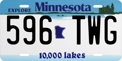MN license plate 596TWG