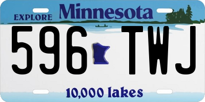 MN license plate 596TWJ
