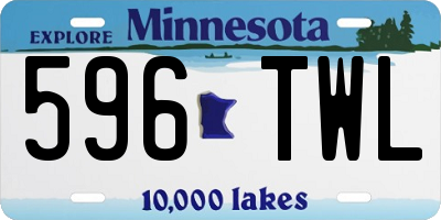 MN license plate 596TWL