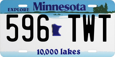 MN license plate 596TWT