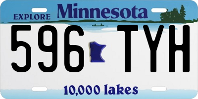 MN license plate 596TYH
