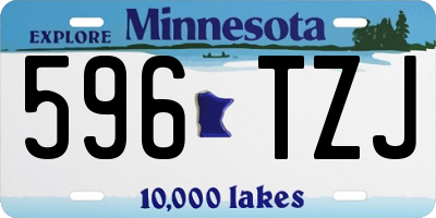 MN license plate 596TZJ