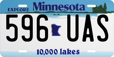 MN license plate 596UAS