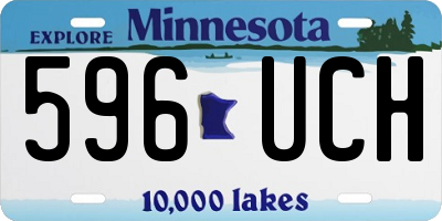 MN license plate 596UCH
