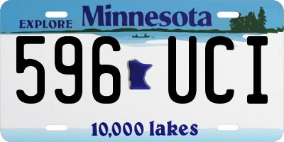 MN license plate 596UCI