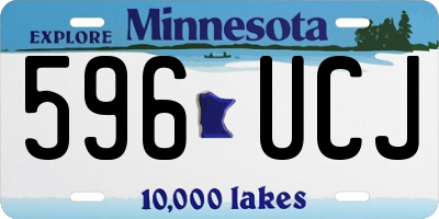 MN license plate 596UCJ