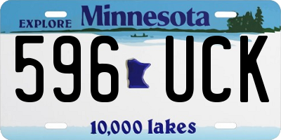 MN license plate 596UCK