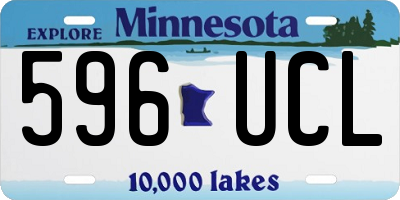 MN license plate 596UCL