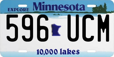 MN license plate 596UCM