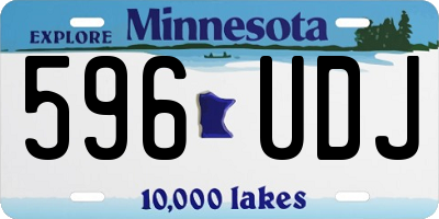 MN license plate 596UDJ