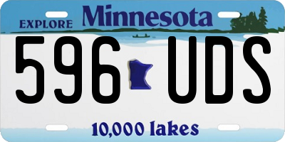 MN license plate 596UDS