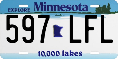 MN license plate 597LFL