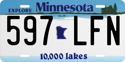 MN license plate 597LFN