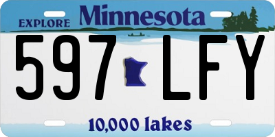 MN license plate 597LFY
