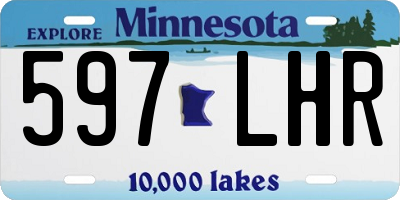 MN license plate 597LHR