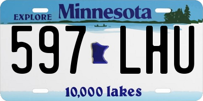 MN license plate 597LHU