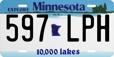 MN license plate 597LPH