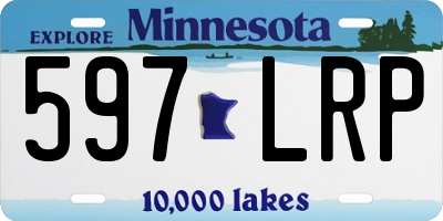 MN license plate 597LRP