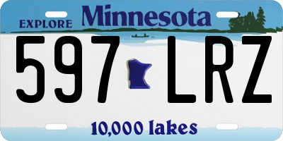 MN license plate 597LRZ