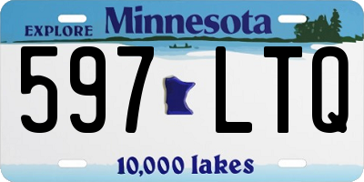 MN license plate 597LTQ