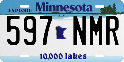 MN license plate 597NMR