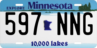 MN license plate 597NNG