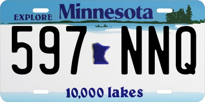 MN license plate 597NNQ