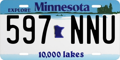 MN license plate 597NNU