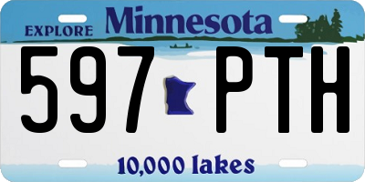 MN license plate 597PTH