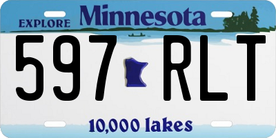 MN license plate 597RLT