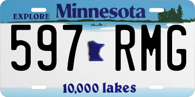 MN license plate 597RMG