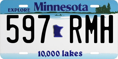 MN license plate 597RMH