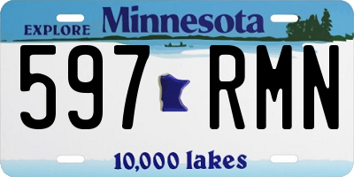 MN license plate 597RMN