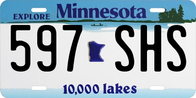 MN license plate 597SHS