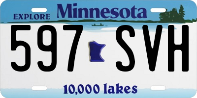 MN license plate 597SVH