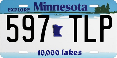 MN license plate 597TLP