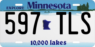 MN license plate 597TLS